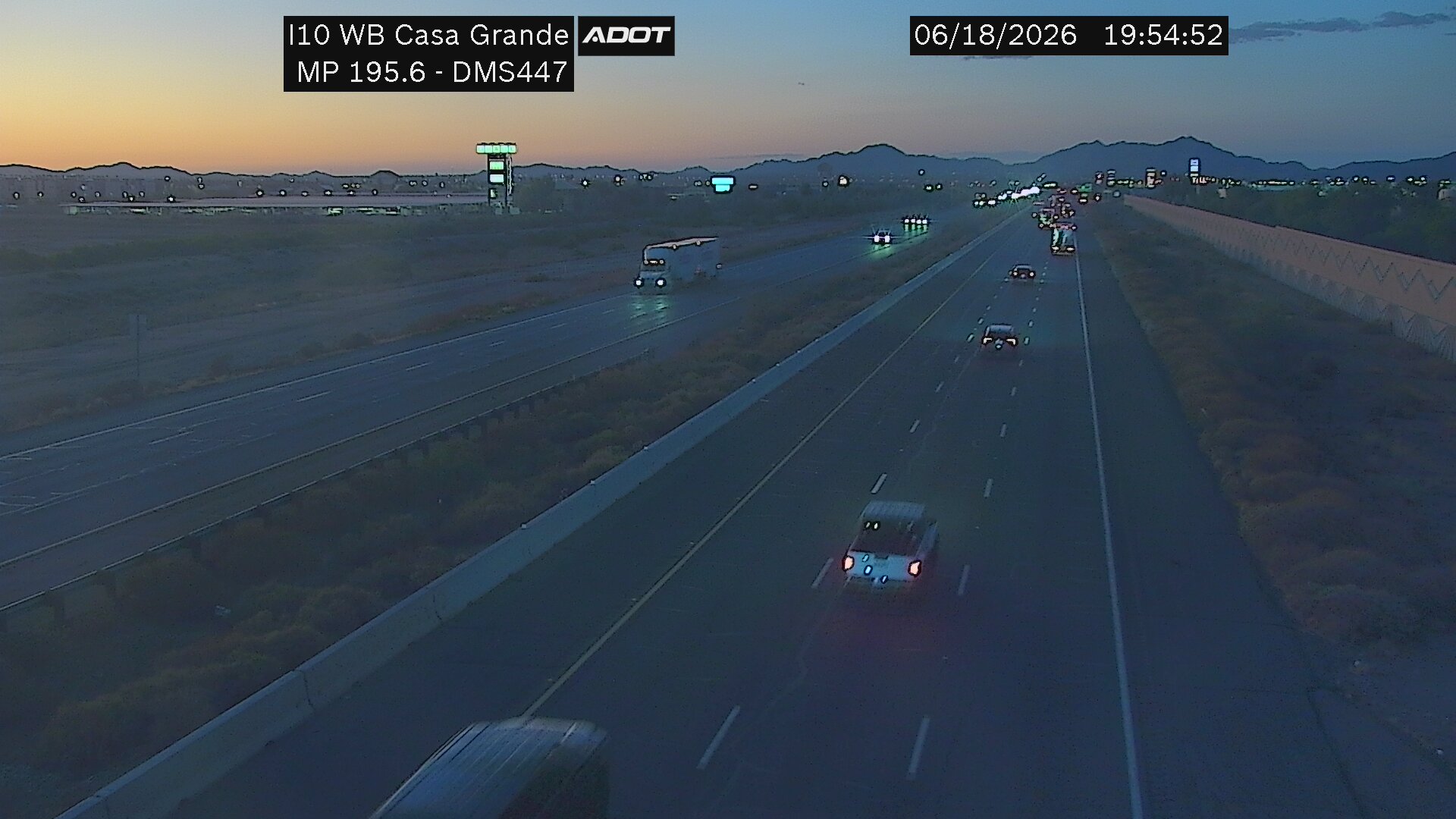 I-10 WB  195.60 @Casa Grande