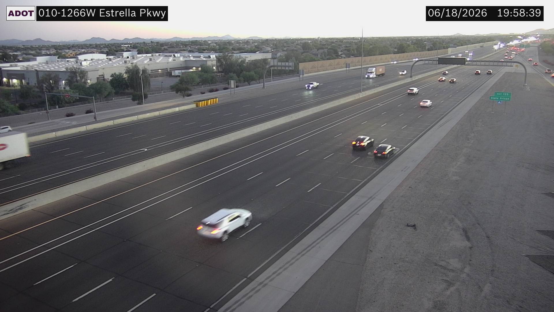 I-10 WB 126.60 @Estrella Pkwy