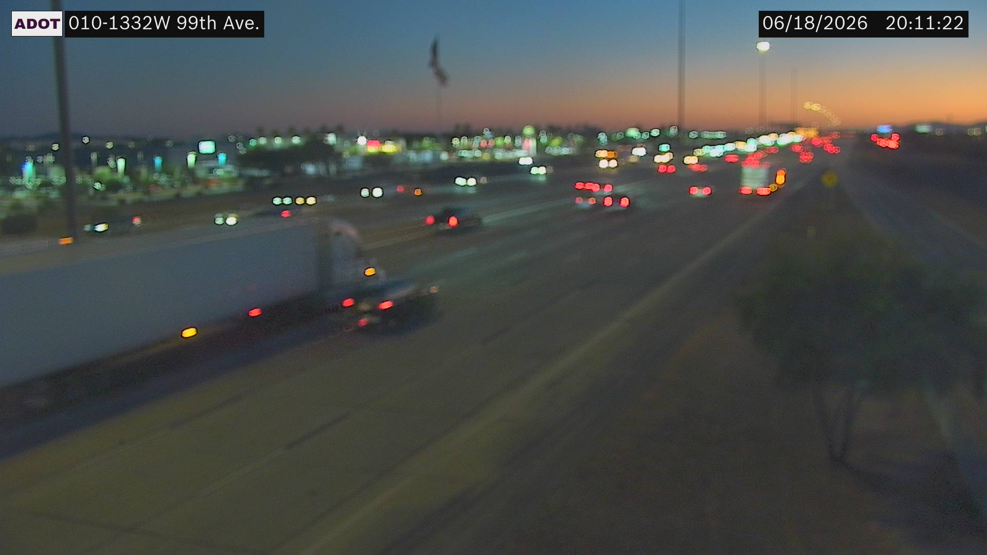 I-10 WB 133.20 @99th Ave