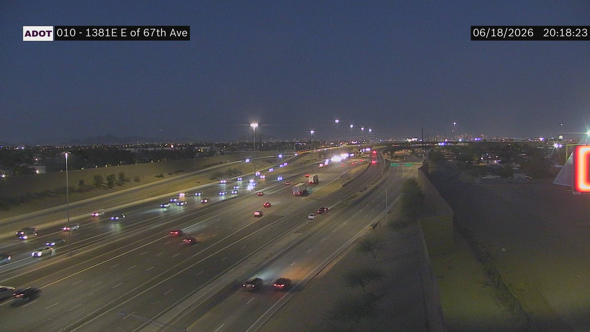 I-10 EB 138.10 @E of 67th Ave