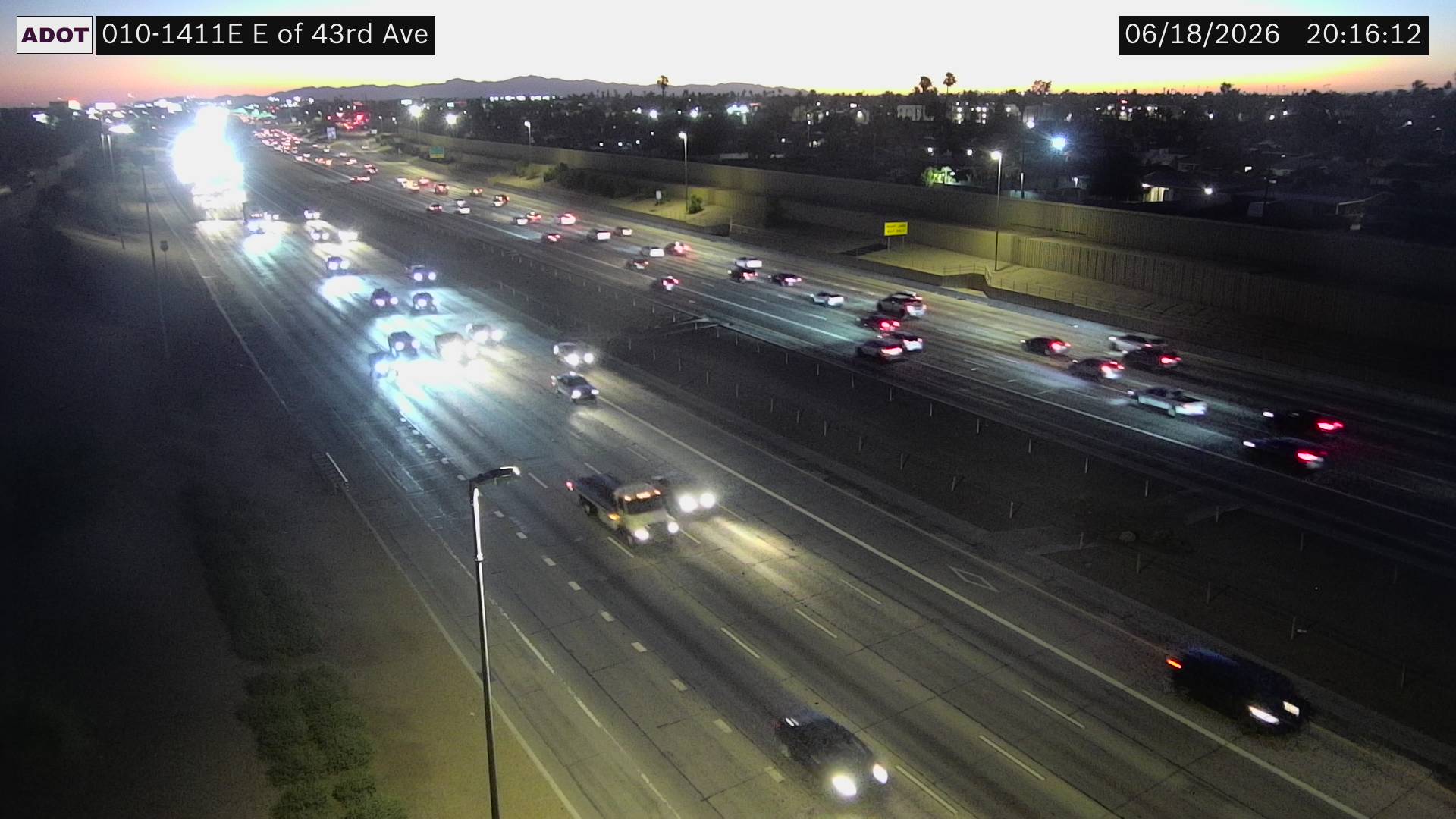 I-10 EB 141.10 @E of 43rd Ave