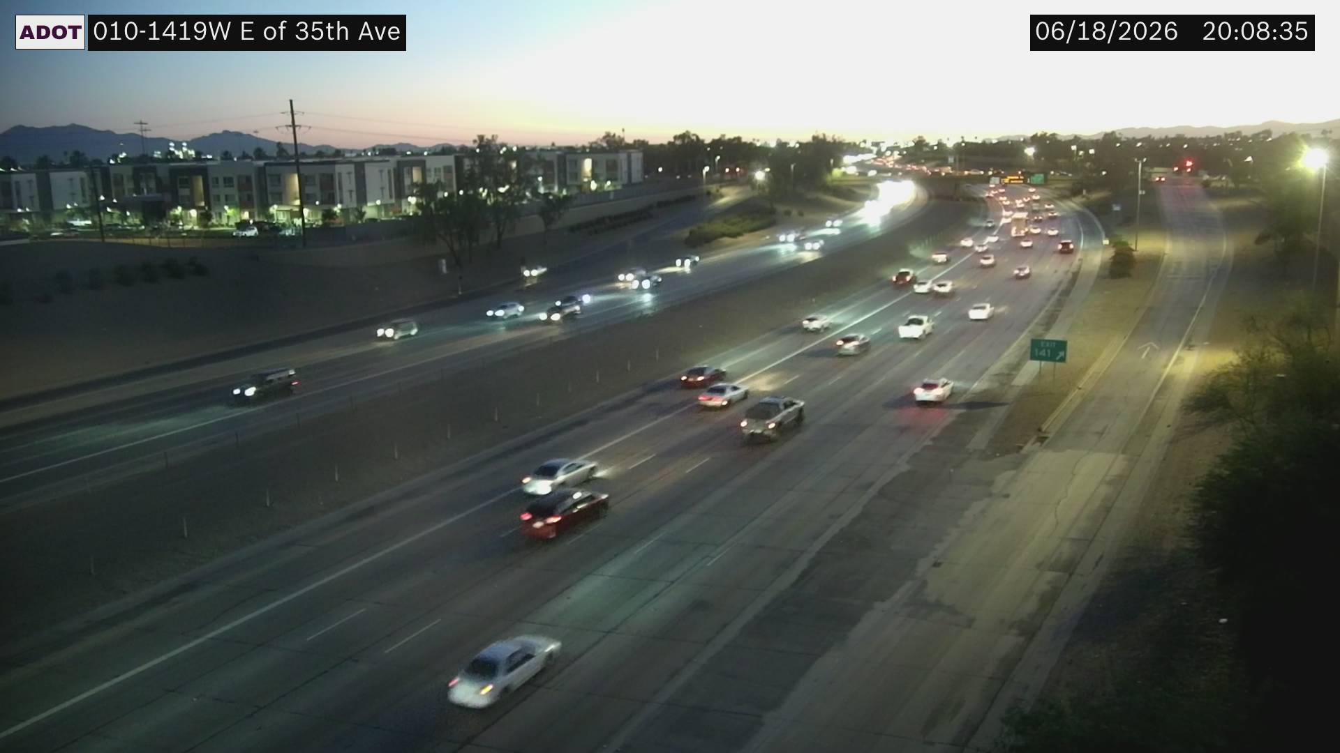 I-10 WB 141.90 @E of 35th Ave