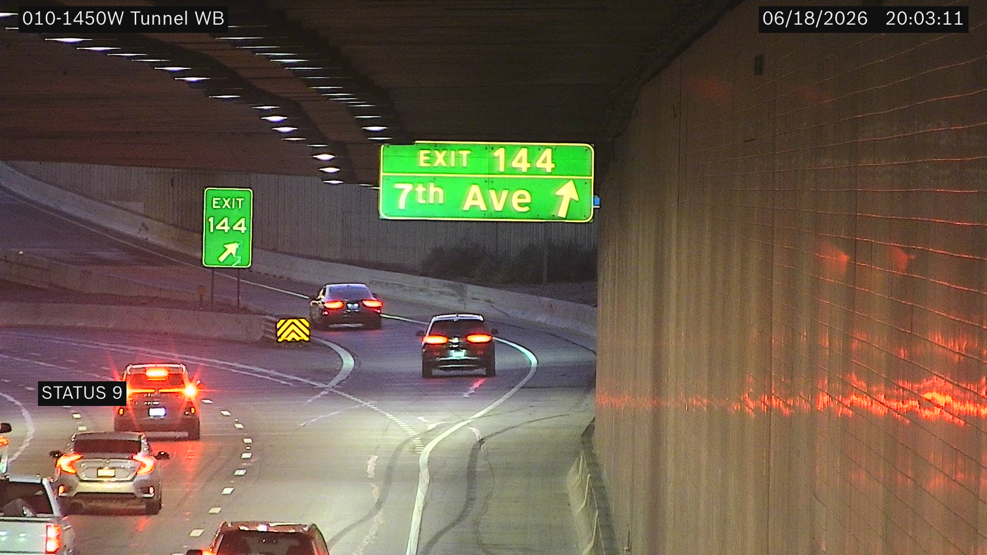 I-10 WB 145.20 @Tunnel WB