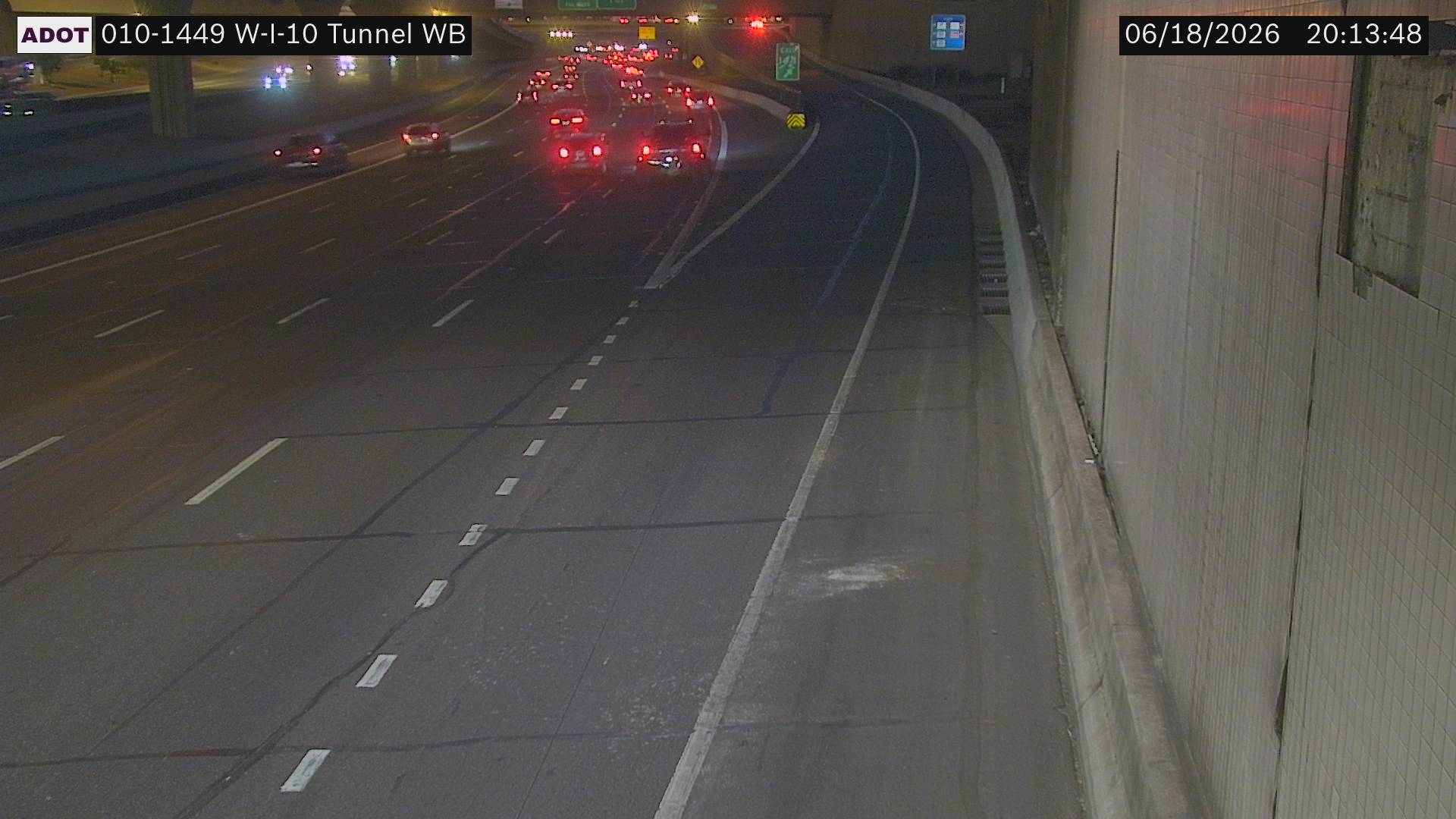 I-10 WB 145.30 @Tunnel WB