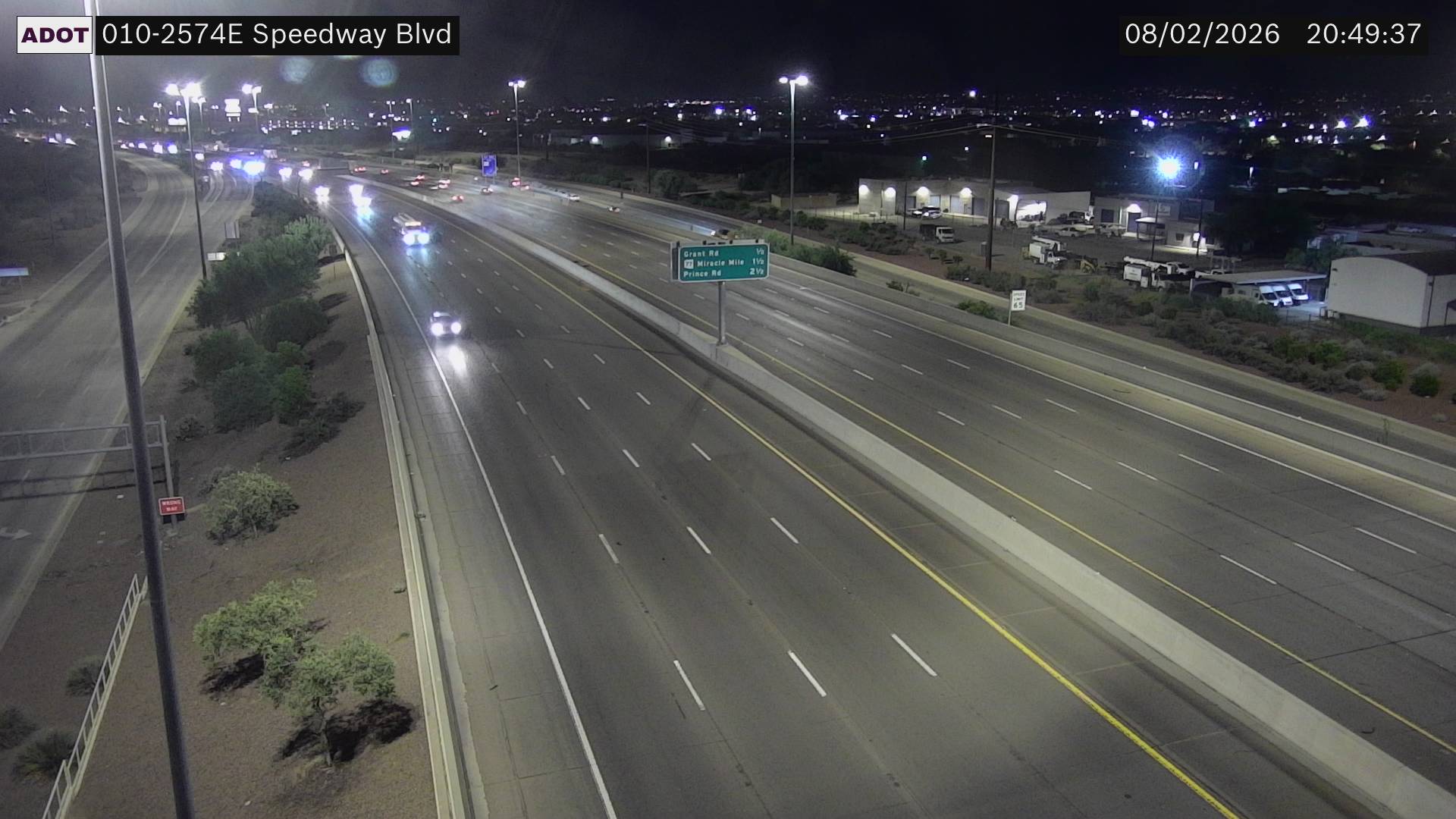 I-10 EB 257.40 @Speedway Blvd