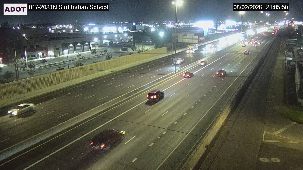 Nearest traffic camera for the crash on W GRAND AV/W INDIAN SCHOOL AC ,PHX